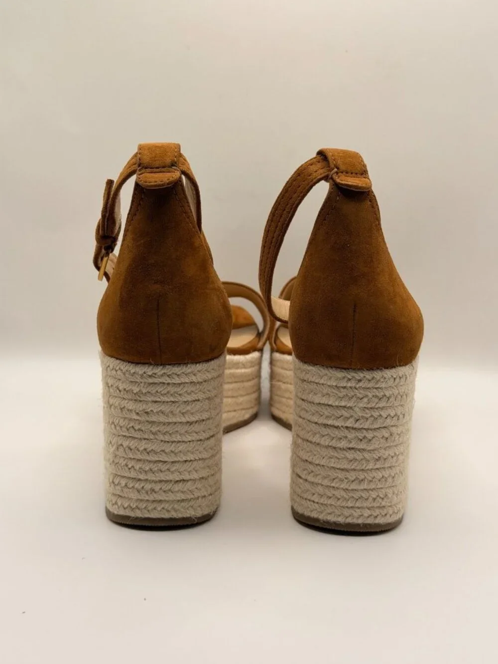 Veronica Beard Womens Gianna Suede Platform Wedge Espadrilles Sz 10.5 M
